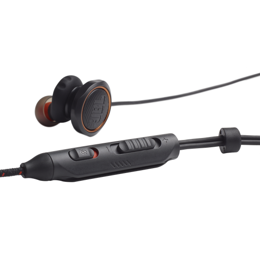 JBL Quantum 50C - Black - Wired in-ear gaming headset with USB-C adapter - Detailshot 2 image number null